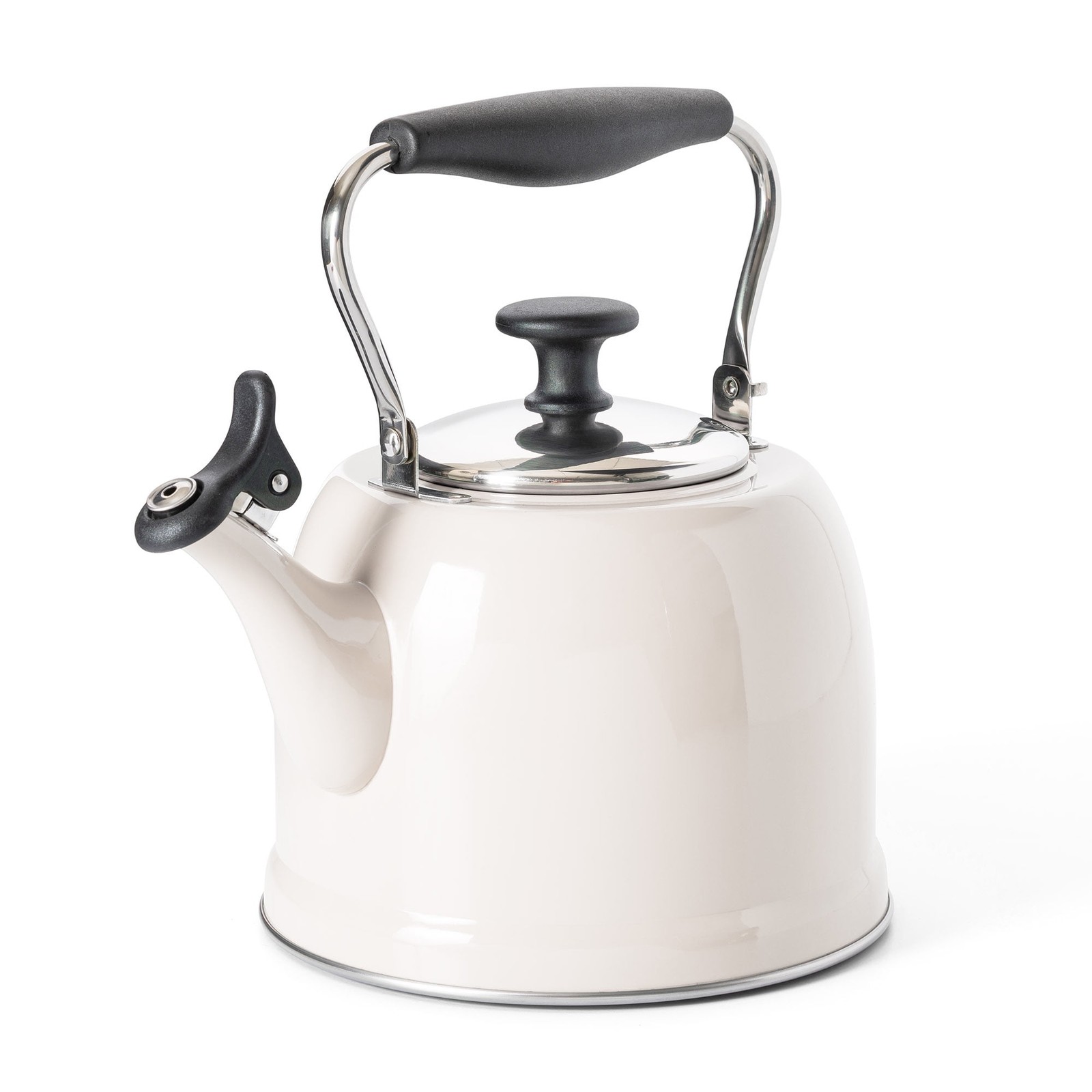 Everyday Lily Pond 2.2-Quart Stainless Steel Stovetop Tea Kettle W/ Lid Linen gallery