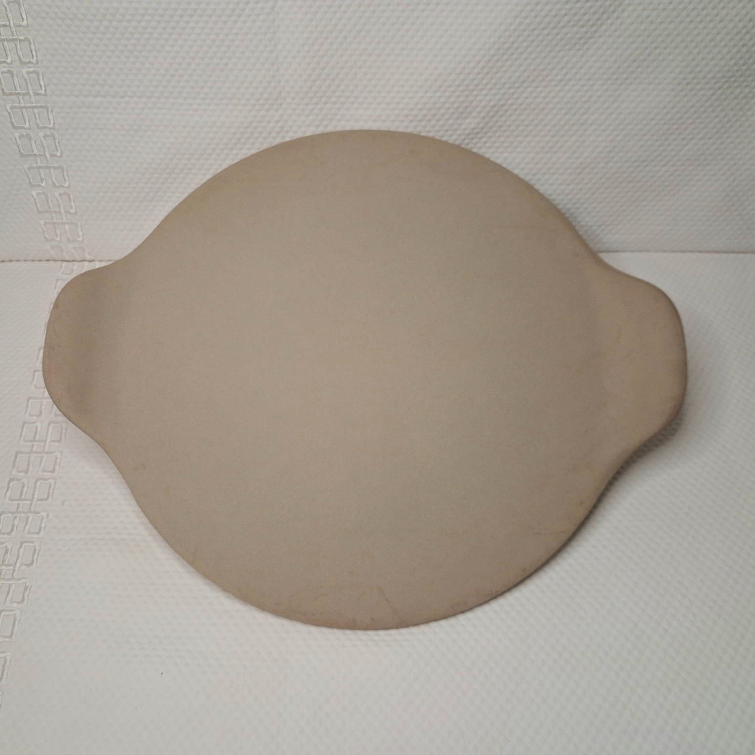 Pampered Chef Pizza Stone Baking Stone Stoneware 13” With Handles No Box gallery