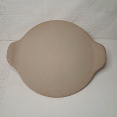Pampered Chef Pizza Stone Baking Stone Stoneware 13” With Handles No Box