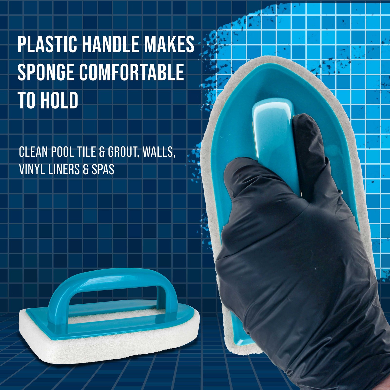 2 U.S. Pool Supply Pool Scrub Brushes - Scrubbing Pads, Clean Tile Scrubber gallery