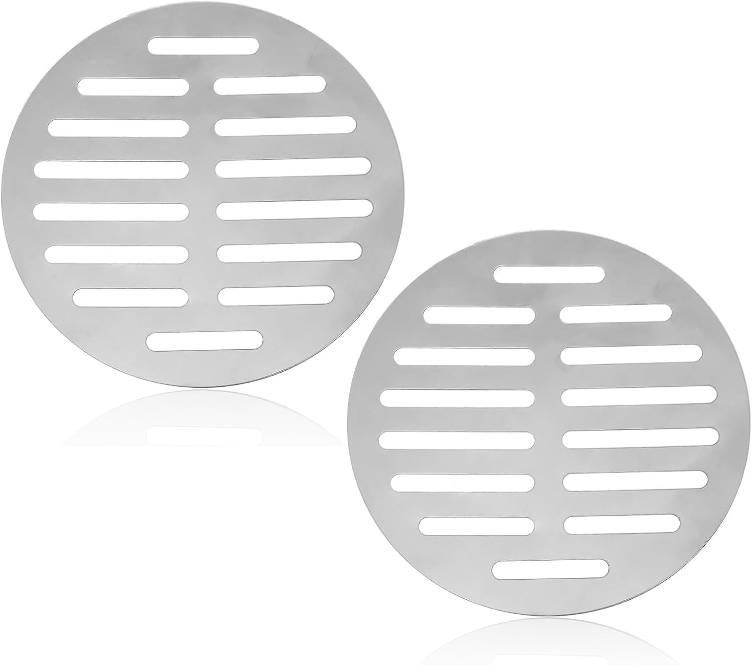 2PCS 5 Inch Stainless Steel Floor Drain Covers, Basement Bathroom Kitchen gallery