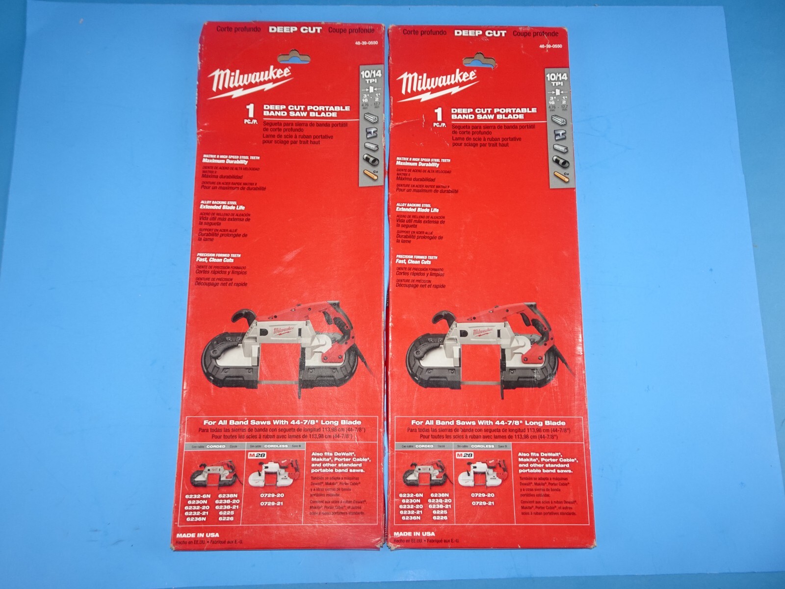 Milwaukee 48-39-0550 Std./Deep Cut Band Saw Blade 44-7/8 in.10/14 tpi 1 pk gallery
