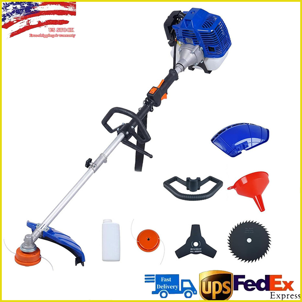 43cc Weed Wacker Gas Powered, 3 in 1 String Trimmer with Shoulder Strap & Handle gallery