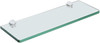 Floating Glass Shelves for Bathroom, 15 X 5 Inch Chrome Tempered Glass Shelf for gallery