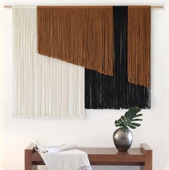 Macrame Wall Hanging Dip Dyed Fiber Macrame Wall Decor Boho Cord Living Room …