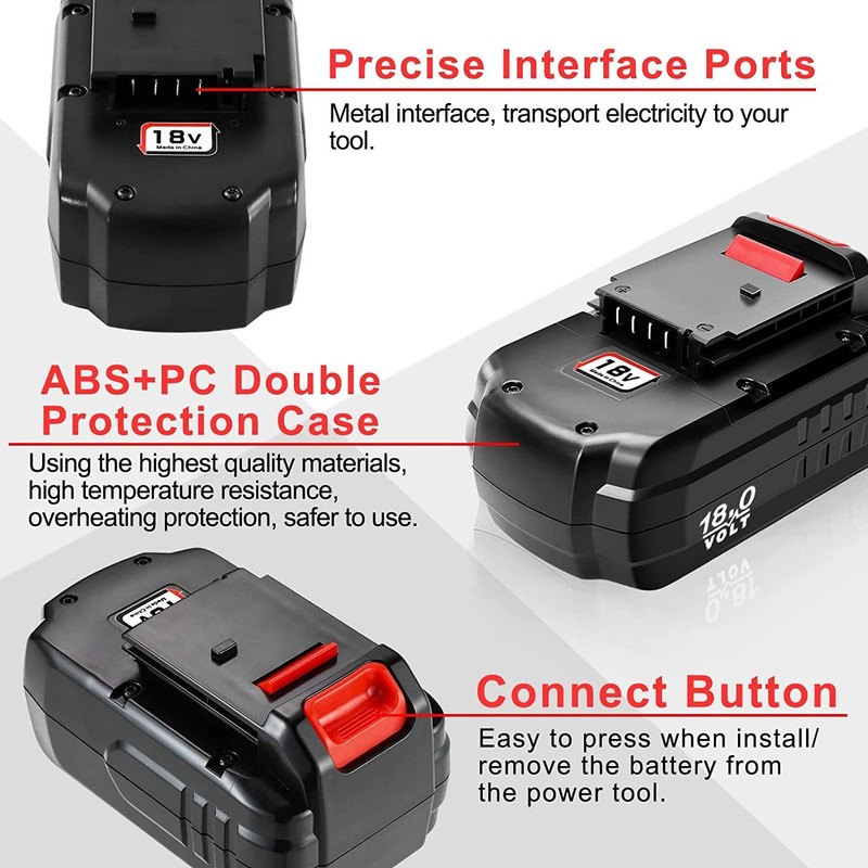 2Pack 18V 4.5Ah Replace Battery for Porter Cable PC18B 18-Volt Cordless Tools gallery