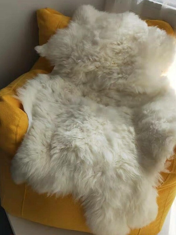 US In stock!! Pure Wool Blanket Sofa Chair Cushion Pelt Bedroom Cashmere Carpet gallery