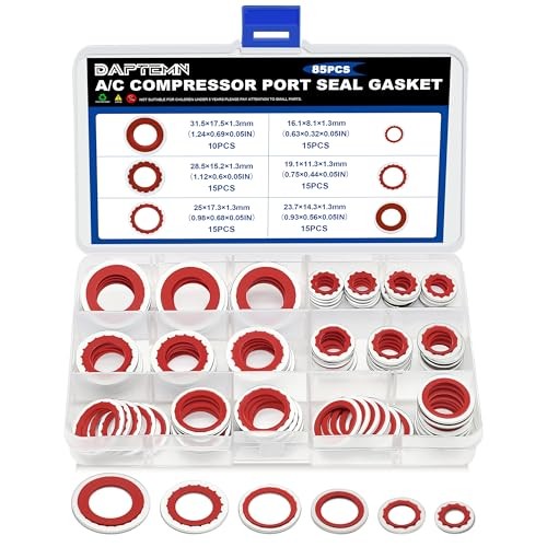 85PCS A/C O-Ring Assortment Kit, 6 Size Air Conditioning 85PCS A/C O-Ring Red gallery