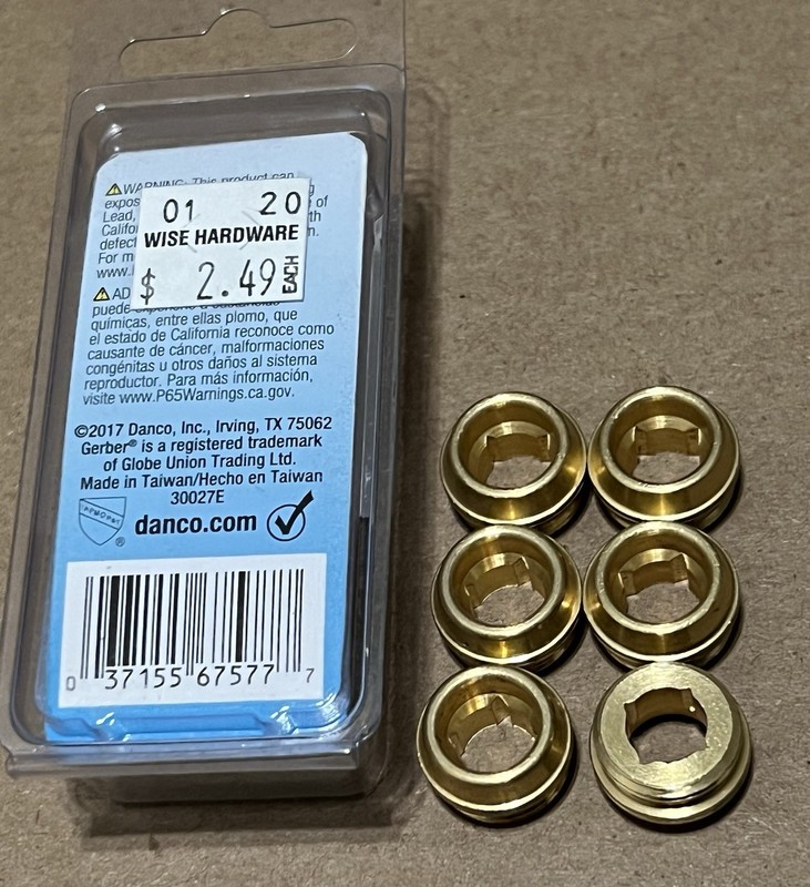 Danco #28 Gerber 5/8 In. x 20 Thread Size Faucet Brass Bibb Seat 30027E 6-Pack gallery
