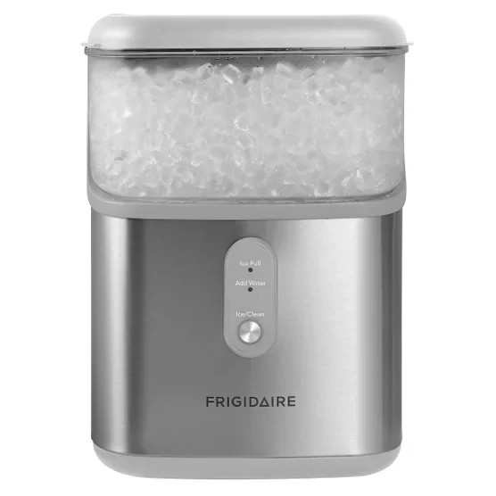 Frigidaire Crunch Countertop Nugget Ice Maker with Stainless Steel Scoop - 33 lb gallery