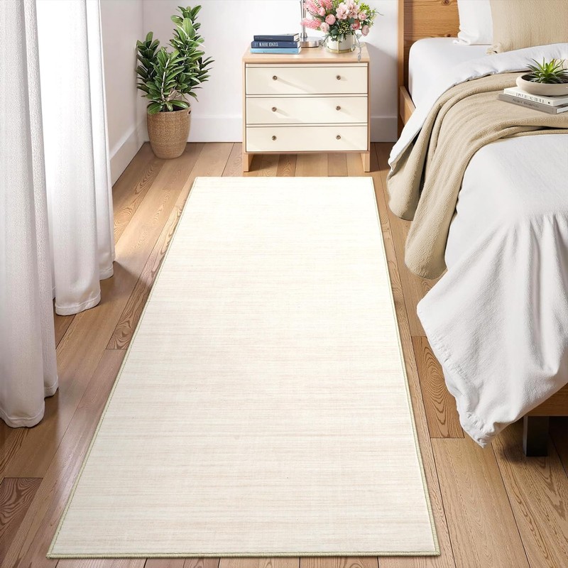 Washable Runner Rug 2x6 Modern Solid Color Kitchen Runner Mat Minimalist Plai... gallery