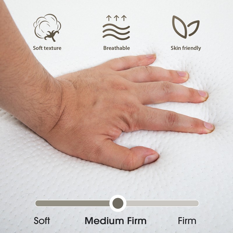 4-inch Folding Mattress, Tri Fold Memory Foam Mattress with Washable Cover gallery