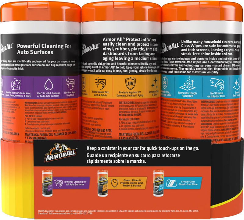 Car Interior Value Pack, 90 Count, Includes Auto Glass Cleaner, Cleaning Wipes a gallery