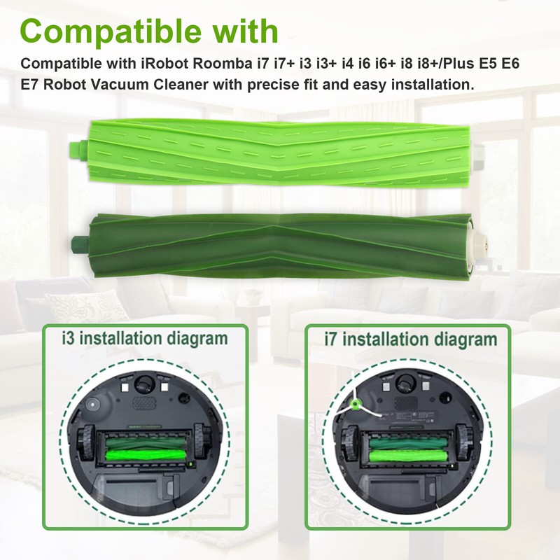 4PCS Replacement Roller Brushes For iRobot Roomba e5 e6 i7 i3+ i4 i6+ i7 i8 Plus gallery