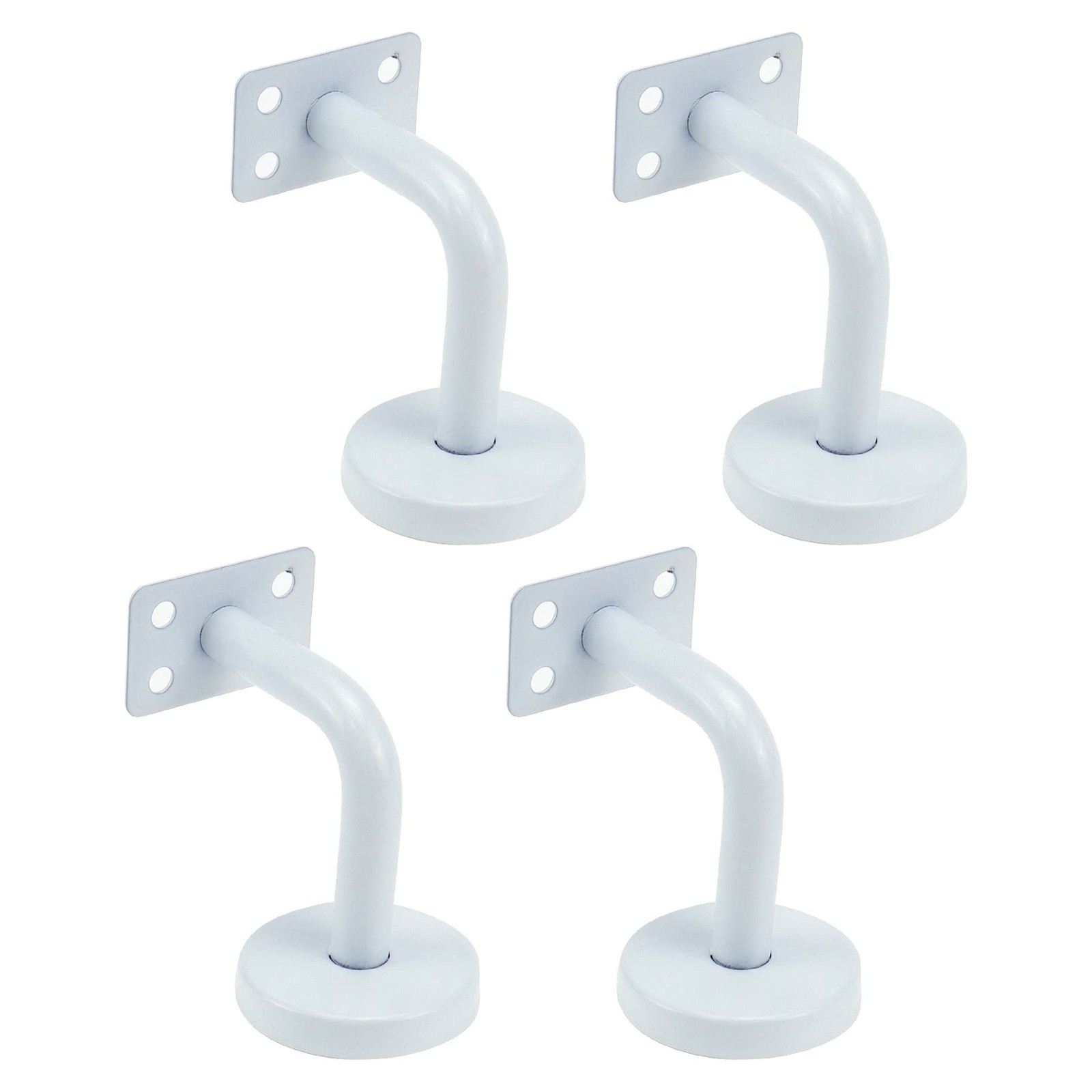 4 Pcs Stainless Steel Staircase Handrail Brackets 2.36 X 2.36 Wall Mounted Heavy gallery