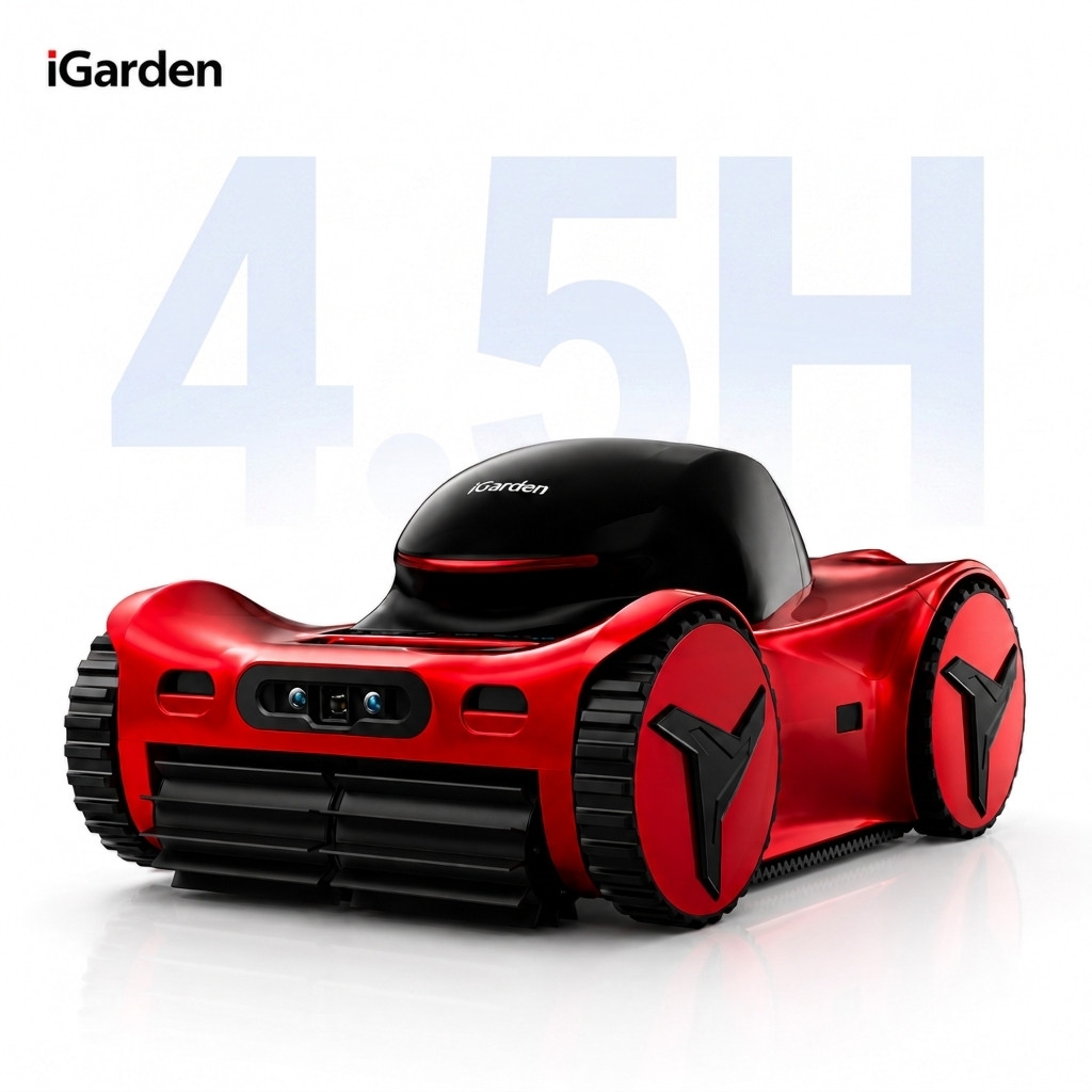 iGARDEN M1 AI Pool Cleaner Dual-Camera Vision Smart Navigation Cordless gallery