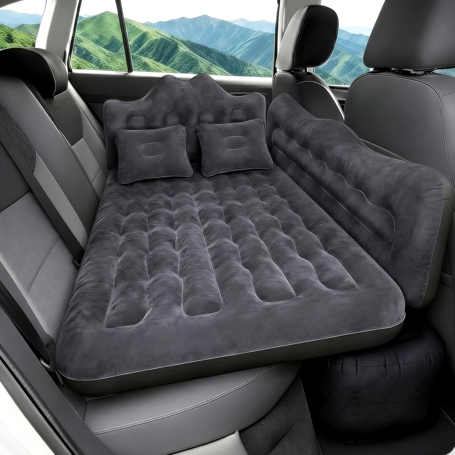Car Air Mattress Backseat| Inflatable Truck Back Seat Camping Airbed for SUV Rea gallery