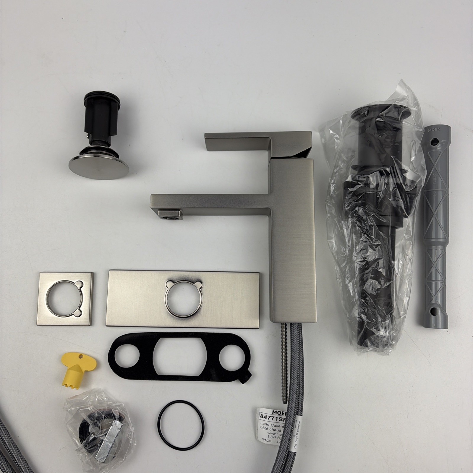 (READ) Moen 84771SRN Revyl Single-Handle Bathroom Faucet Brushed Nickel gallery