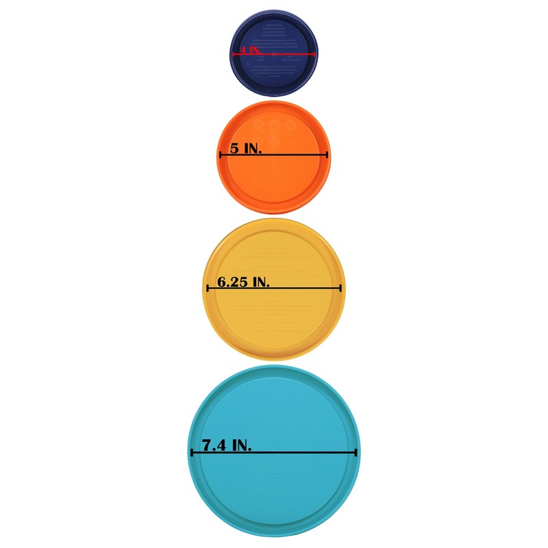 Pyrex 7-Pack - (2) Dark Blue, (2) Orange, (2) Meyer Lemon Yellow, (1)Turquoise gallery