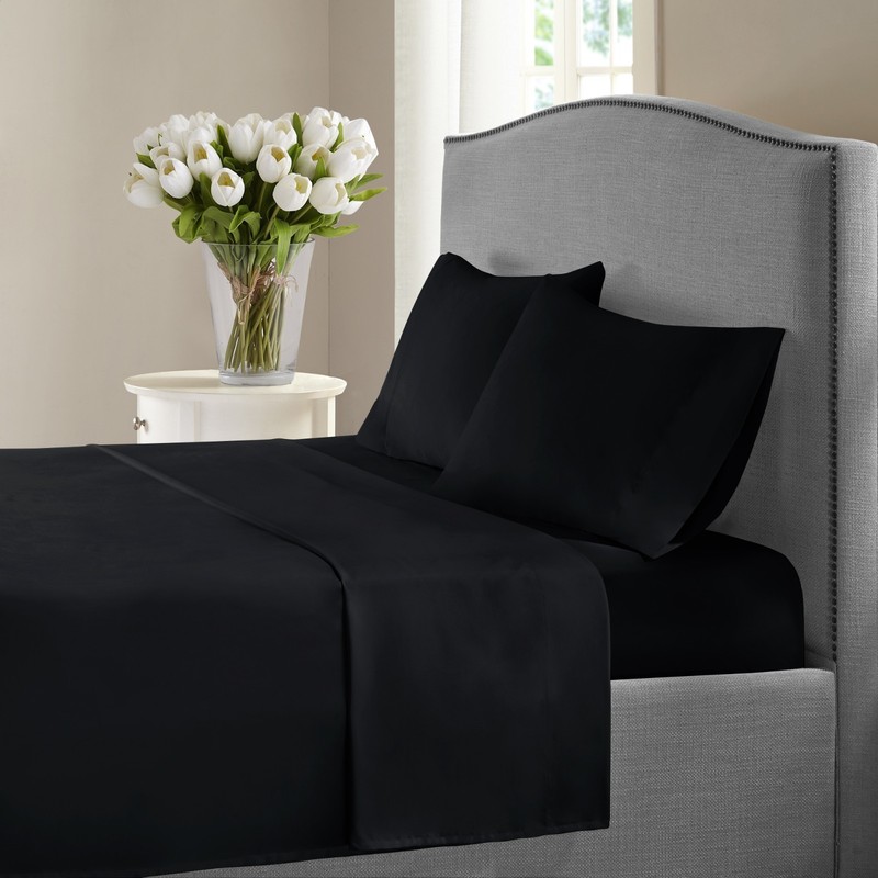 New York Collection 1200 Thread Count Solid Deep Pocket 100% Cotton Sheet Set gallery