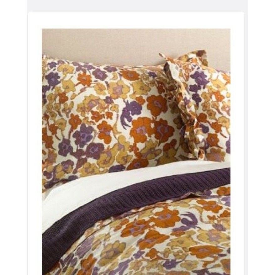 Diane von Furstenberg King Size Spanish Leopard Floral Pillow Sham Case DVF gallery