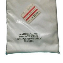 Basic White 100% Polyester Waterproof Twin Mattress Cover Sealed No Box New