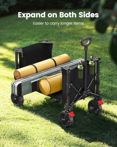 Wagons Carts Foldable, Collapsible Wagon Cart with 220 lbs Max Load and gallery