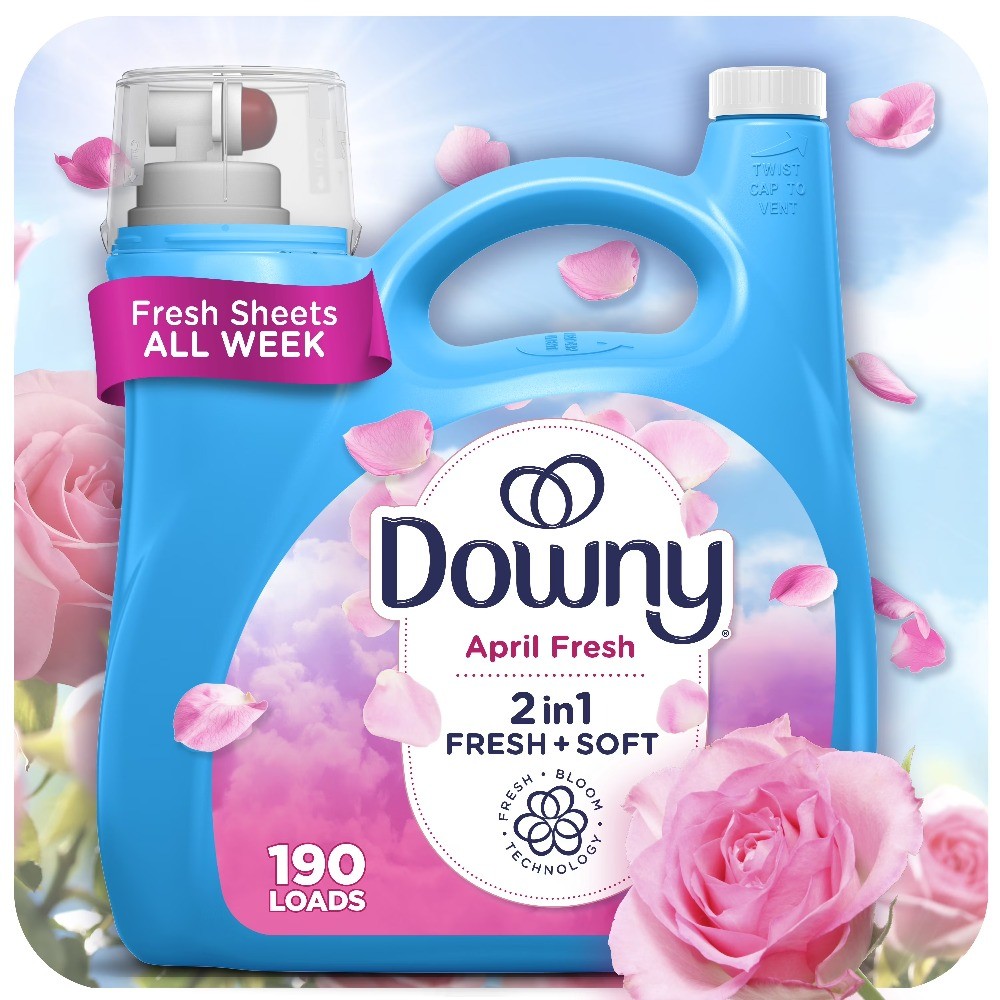 ?Liquid Fabric Softener and Conditioner, April Fresh Scent, 140 fl oz, 190 Loads gallery