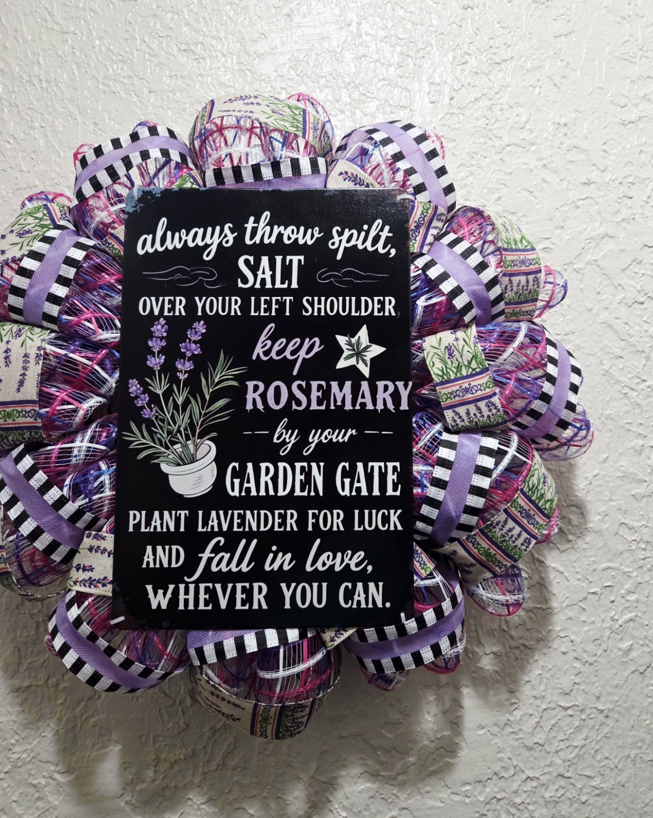 Practical Magic Wreath - Movie Inspired - Deco Mesh and Ribbon gallery