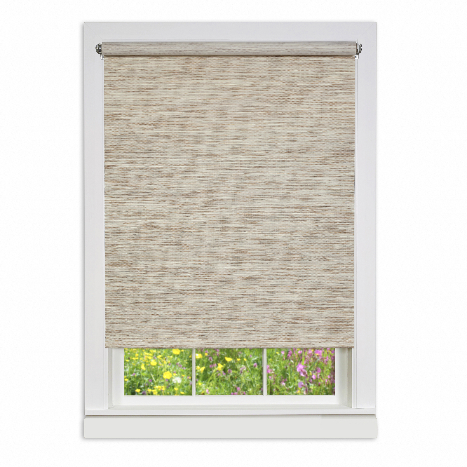 Light Filtering Woven Natural Cordless Privacy Jute Windows Shade, Natural gallery