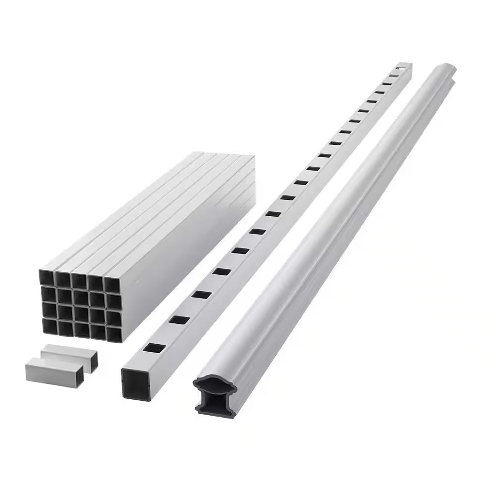 Armorguard Classic 94 In. White Composite Rail Kit gallery