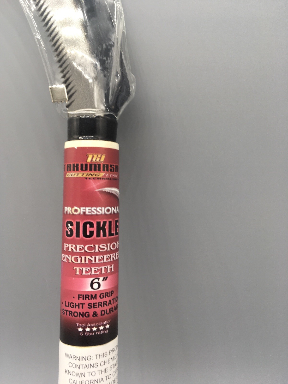 Takumashii 6” Pro Sickle , Saw Tooth, Garden Weeder, Serrated Garden Hand Tool gallery