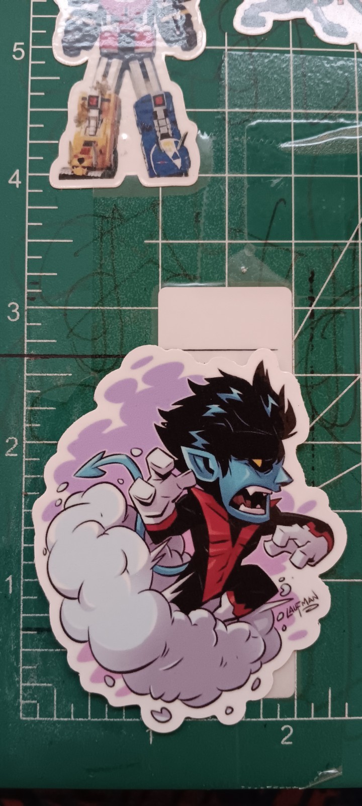 X-MEN'S X NIGHTCRAWLER X VYNIL HIGH-GLOSS DIE-CUT STICKER 3X2 INCH STICKER X gallery