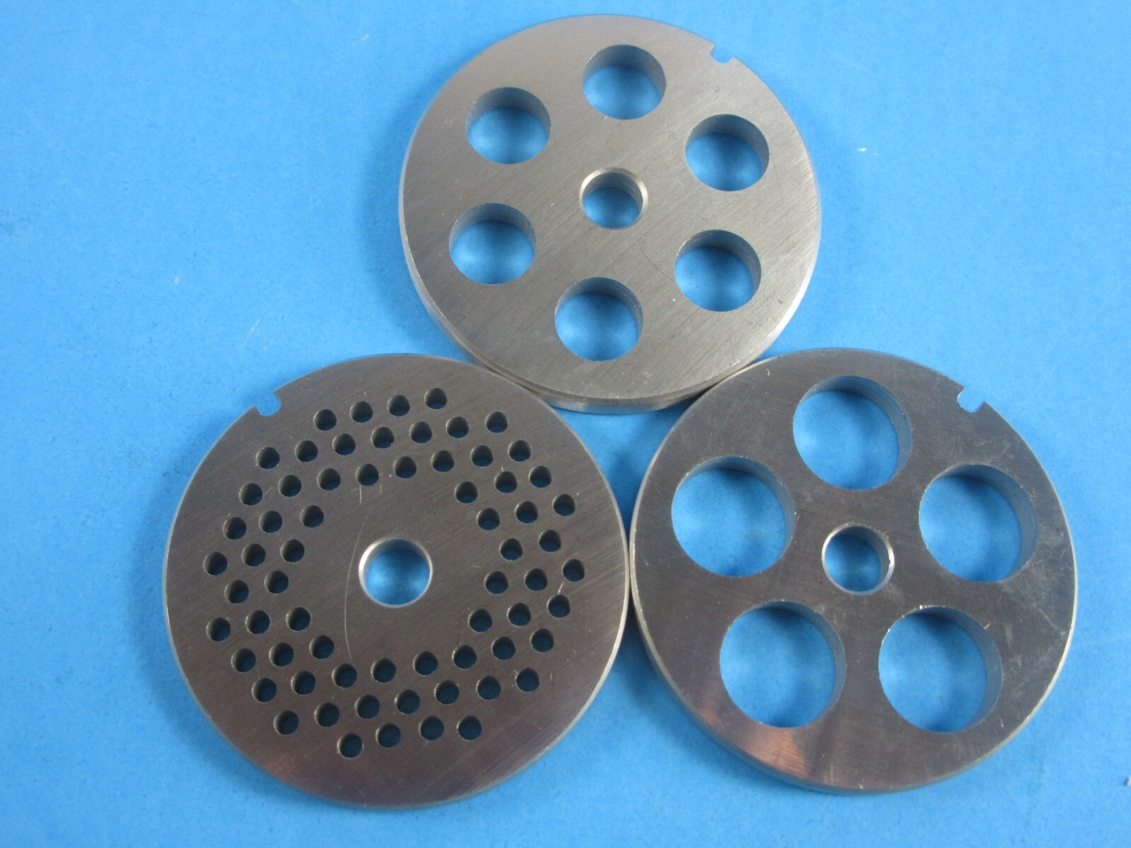 New Variety set. Meat grinder plates for KitchenAid KSMMGA. 1/8", 1/2", 5/8" gallery