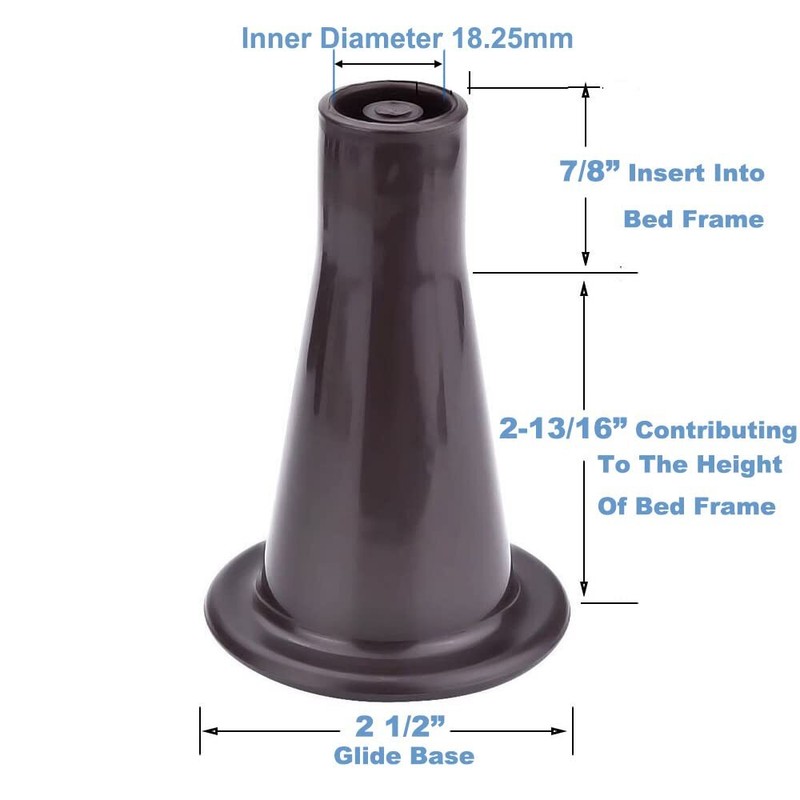 Plastic Bed Frame Feet That Replace Your Wheels. Replace Wheels on Bed Frame gallery