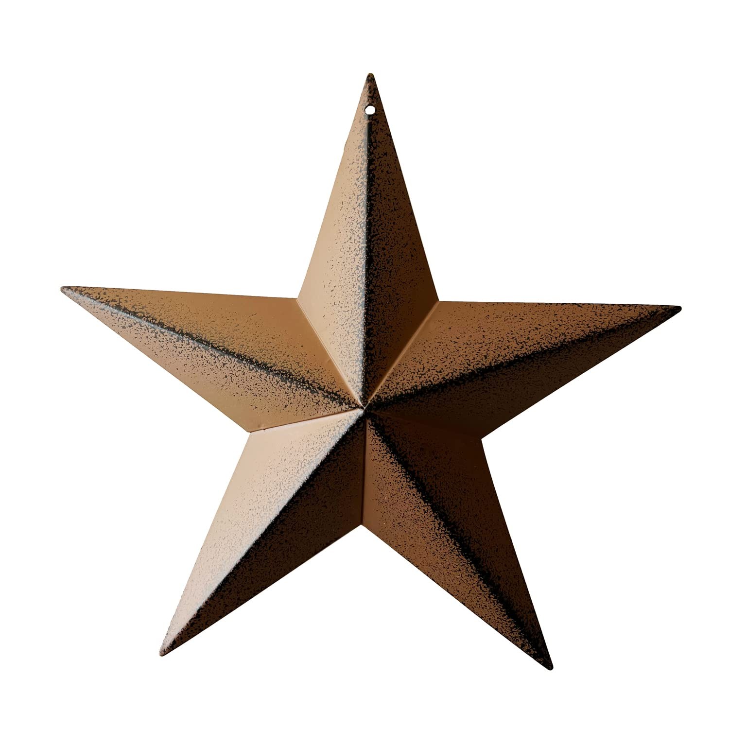 YUMBOR Rustic Metal 3D Barn Star Patriotic Wall Decoration 8"L x 8"W, Rust gallery