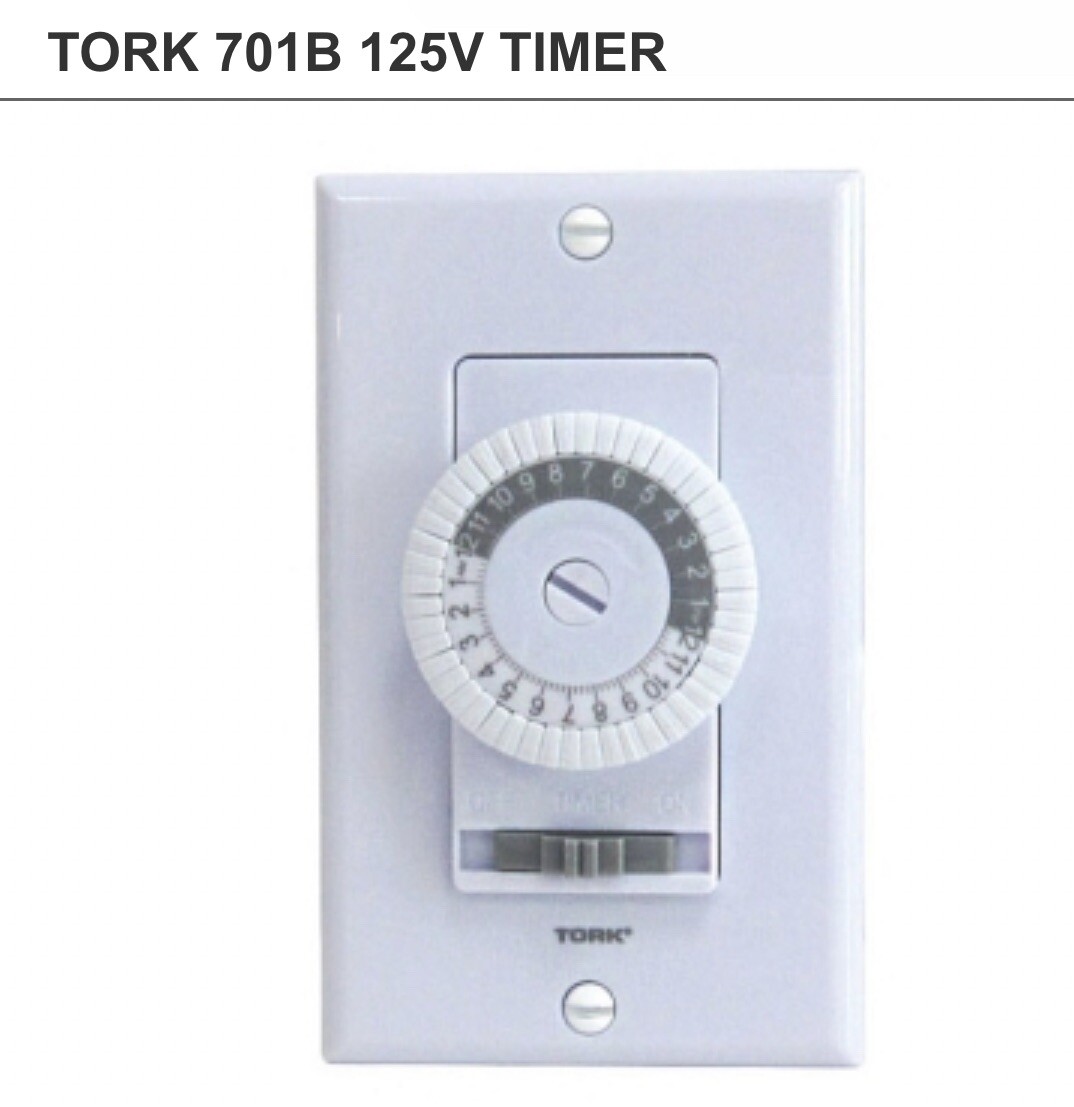 🔴Tork 701B Electromechanical Time Switch Easy Set In Wall Timer 20A 24Hr‼️ gallery