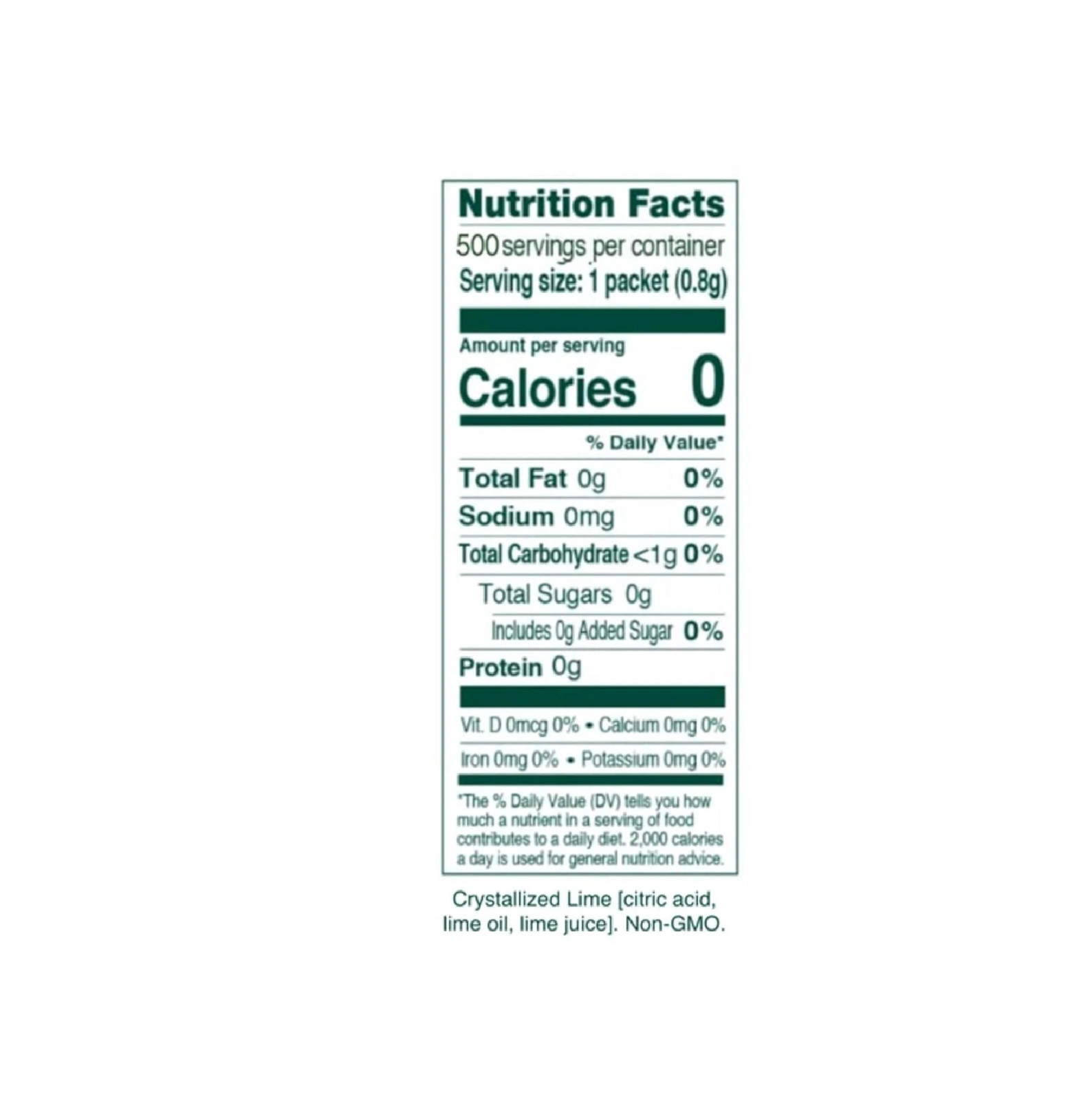 TRUE Lime Water Enhancer Bulk Pack - 0 Calorie Drink Mix Packets 500 Count gallery