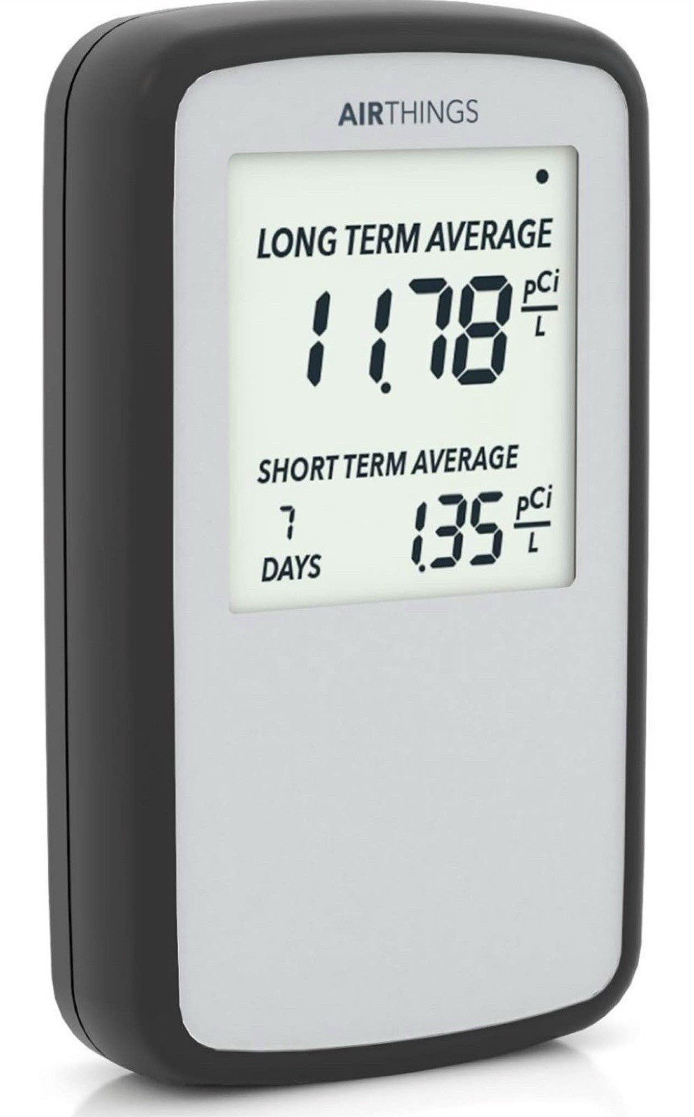 Airthings Corentium Home 223 Digital Radon Detector, Black/Gray, portable gallery