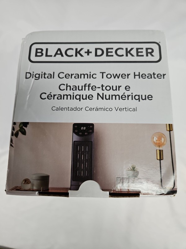 BLACK+DECKER Oscillating Space Heater, Portable Heater with Remote Control, 1b gallery