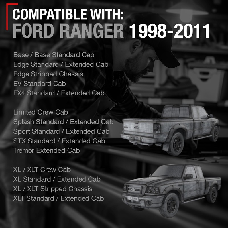 Tailgate Handle for Ford Ranger - Smooth Tailgate Handle gallery
