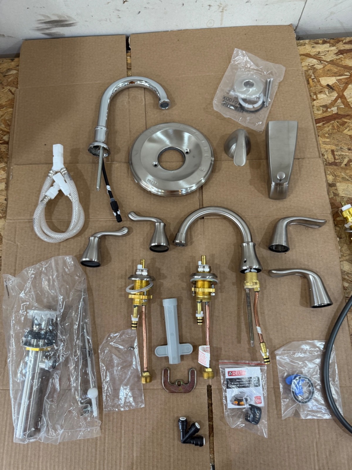 Delta Tub & Shower Faucet Chrome & Brushed Nickel Vanity Faucets FOR PARTS gallery