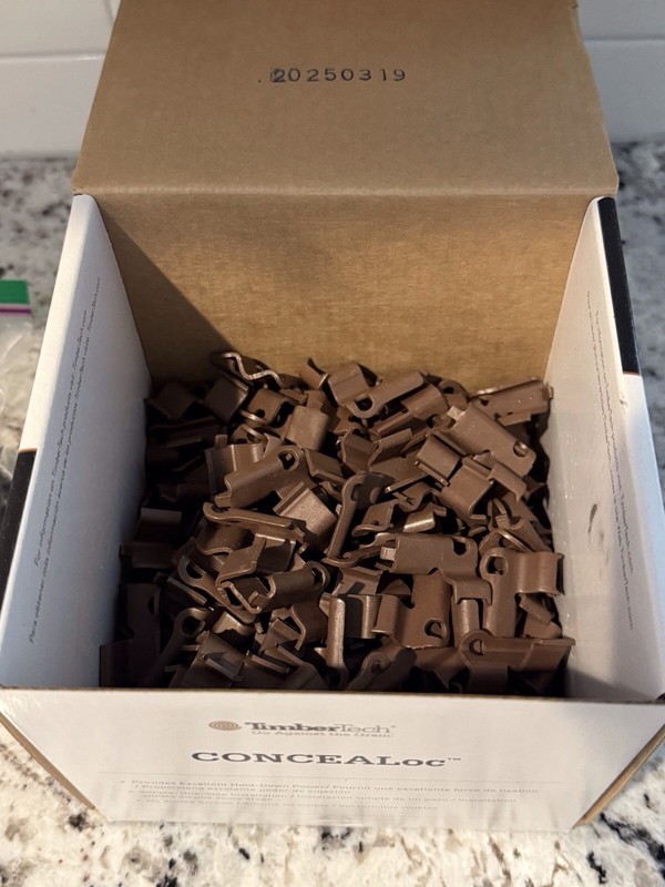TimberTech CONCEALoc Deck Board Hidden Fasteners, 180 Clips, 200 Screws, T15 Bit gallery