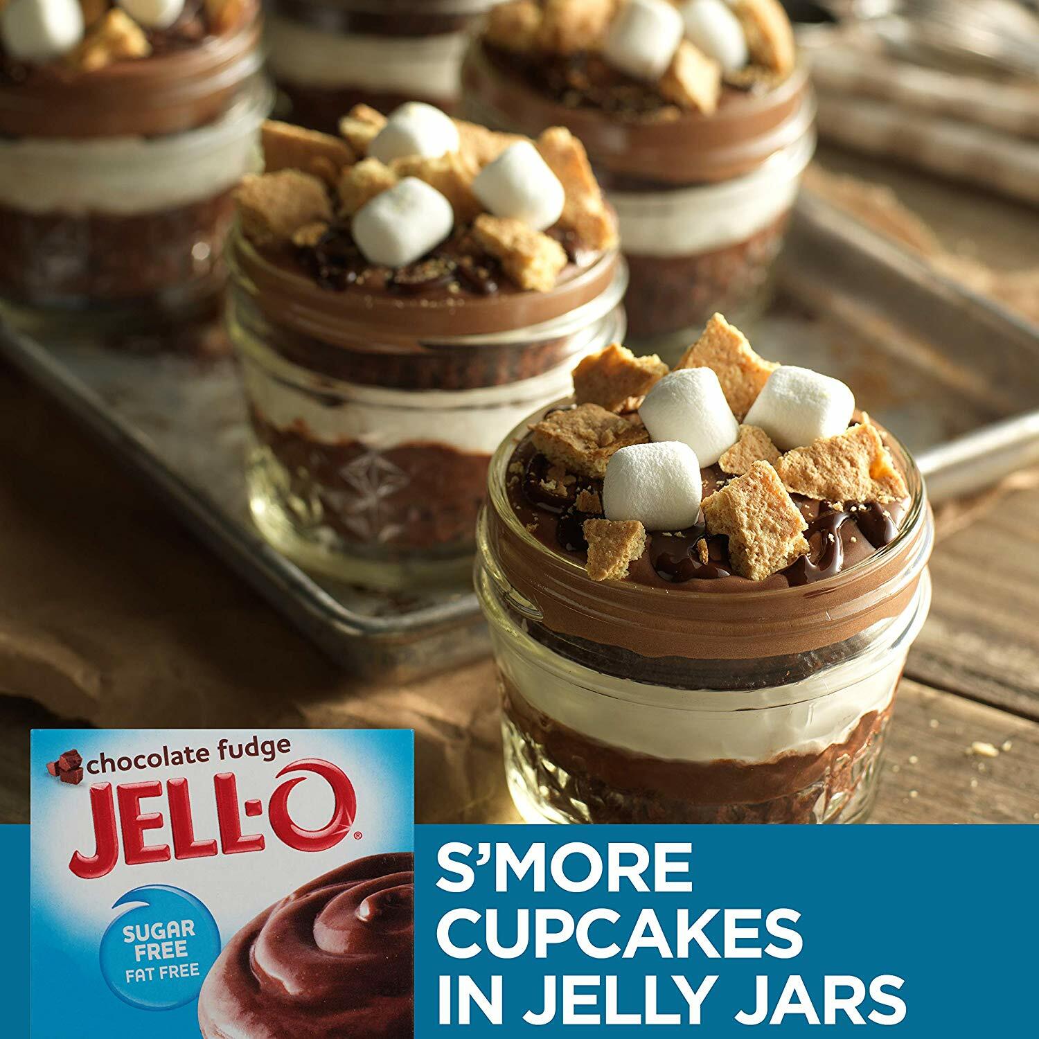 Jell-O Pudding & Pie Filling Sugar Free Chocolate Fudge - 1.4 Oz - Pack of 12 gallery