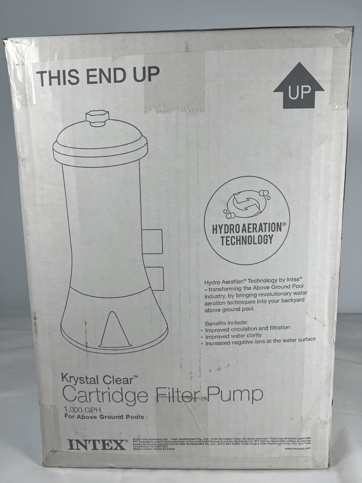 Intex 1000 GPH Easy Set Above Ground Swimming Pool Cartridge Filter Pump System gallery