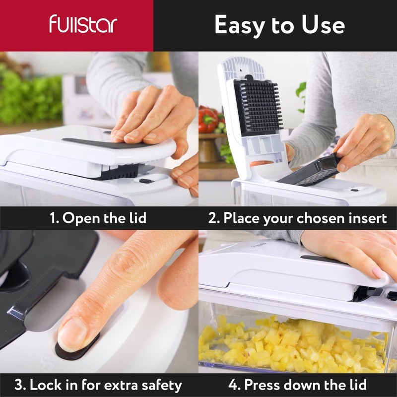 Fullstar Vegetable Chopper - Spiralizer Vegetable Slicer - Onion Chopper with... gallery