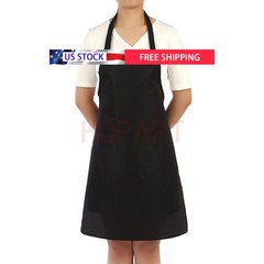 2 Pockets Kitchen Chef Bib Apron Cooking Waterproof Butcher Catering Restaurant