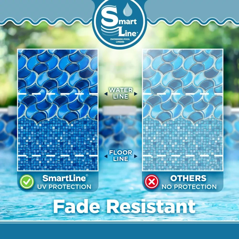 SmartLine 25 Gauge Poseidon Swimming Pool Overlap Liners with Gasket Kit gallery