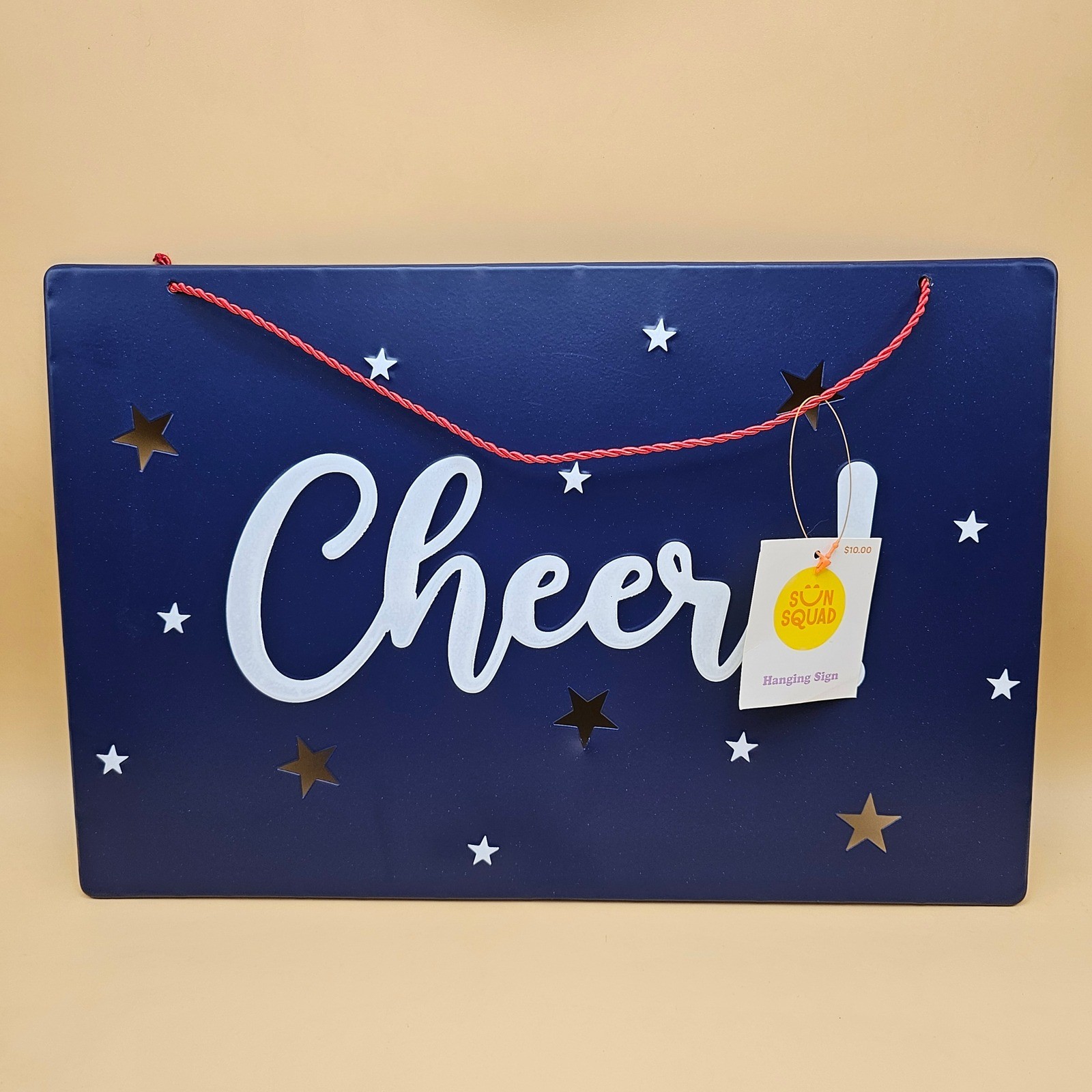 Sun Squad Blue Cheers Star Cutout Hanging Sign 14x9.5 gallery
