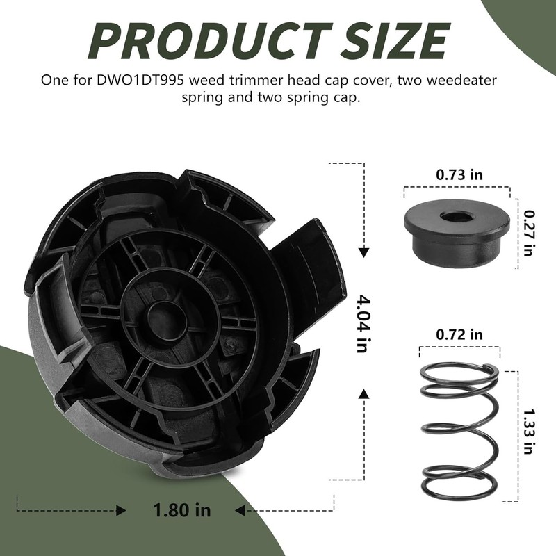 Dewalt DCST922 String Trimmer Head Cap & Spring Replacement Parts Weed Trimmer gallery